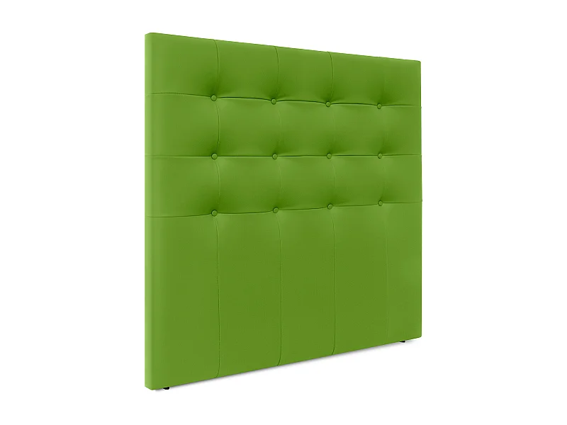 DHOME Cabecero de Polipiel Capitoné Hasta el Suelo 145x120cm Camas 135/140 - Verde