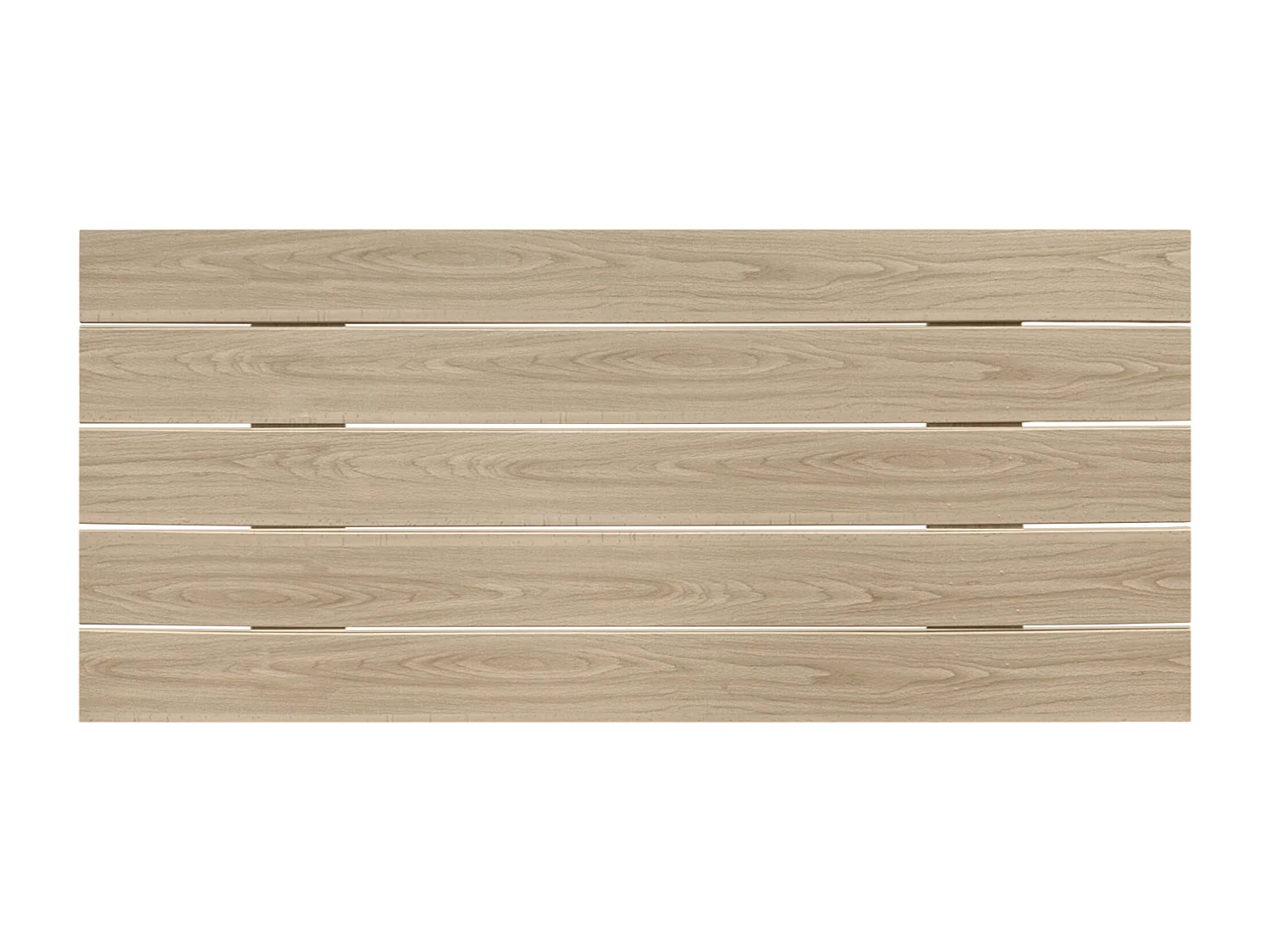 DHOME Recyceltes Holz-Kopfteil MDF Horizontal Pallet Style 90x46cm Betten 80/90 - Naturholz