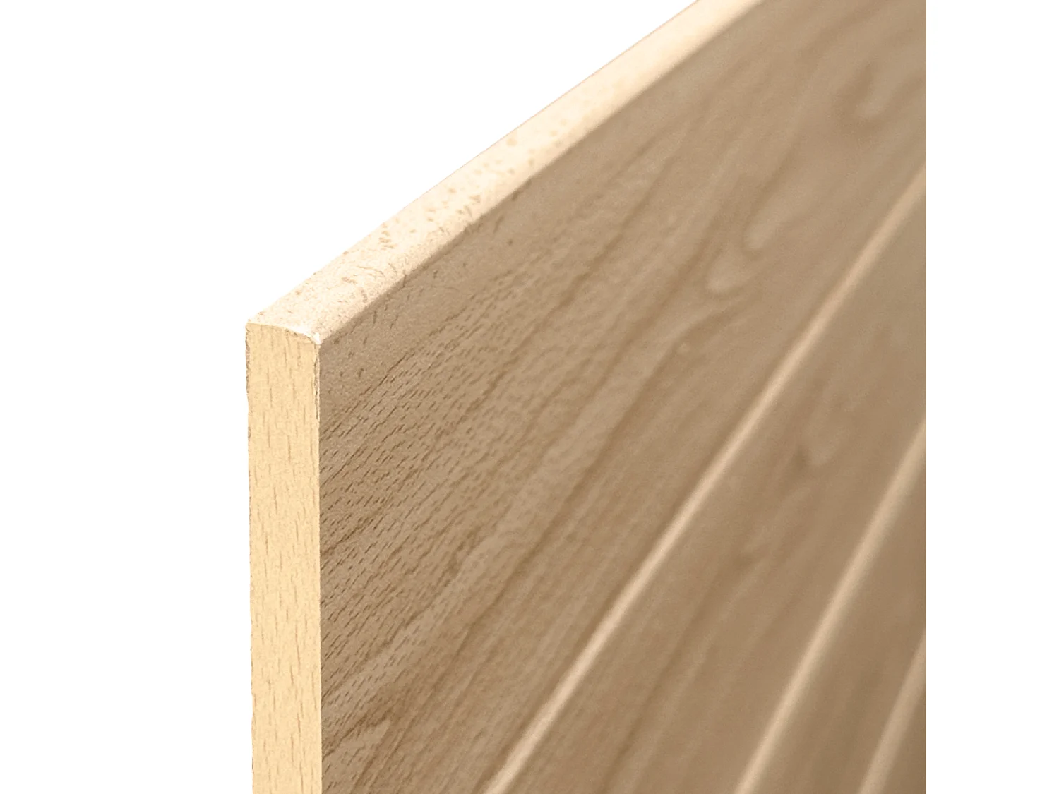 DHOME Recyceltes Holz-Kopfteil MDF Horizontal Pallet Style 90x46cm Betten 80/90 - Naturholz