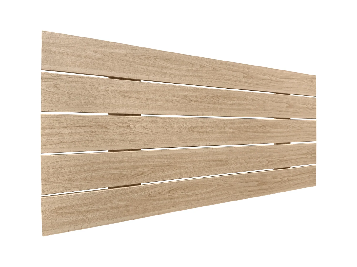 DHOME Tête de lit en bois recyclé MDF Palet Style Horizontal 90x46cm Lits 80/90 - Bois Naturel