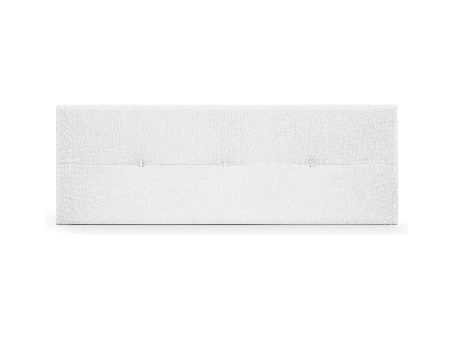 DHOME Hoofdeinde van Aqualine stof met knopen 160x50cm Bedden 150/160 - Wit