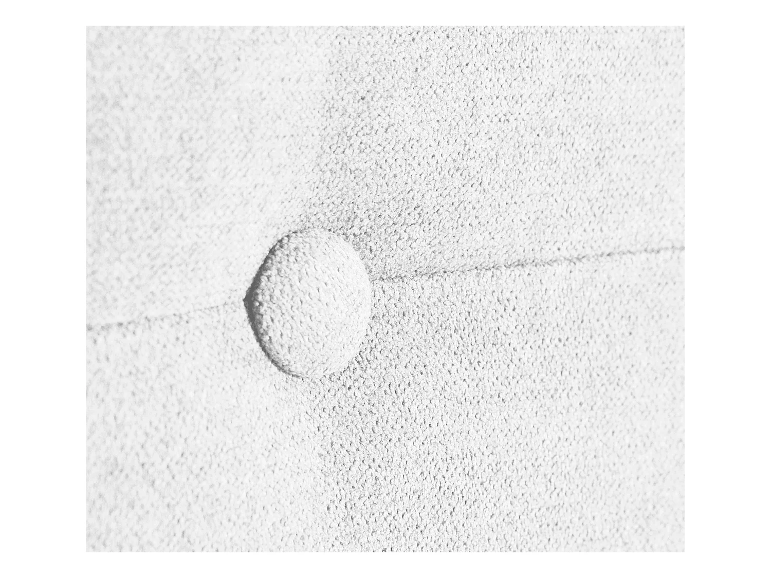 DHOME Hoofdeinde van Aqualine stof met knopen 160x50cm Bedden 150/160 - Wit