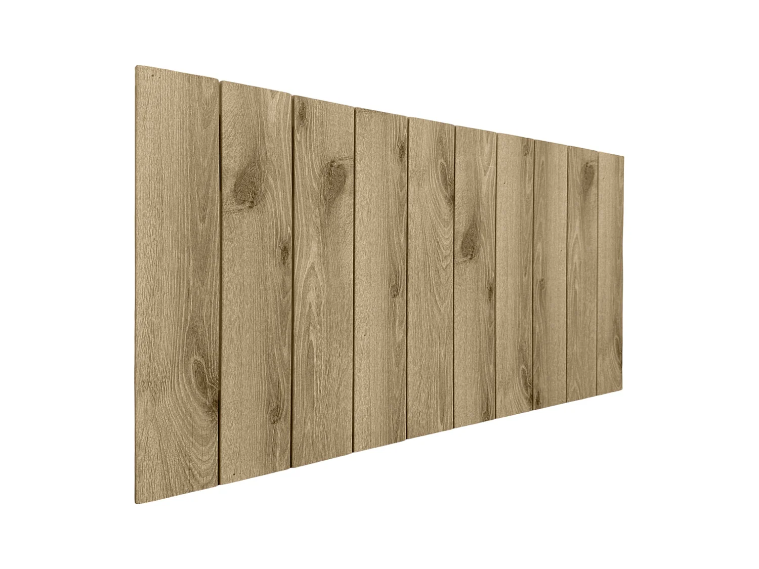 DHOME Tête de lit en bois recyclé MDF Vertical Pallet Style 90x46 Lits 80/90 - Bois Cambrien