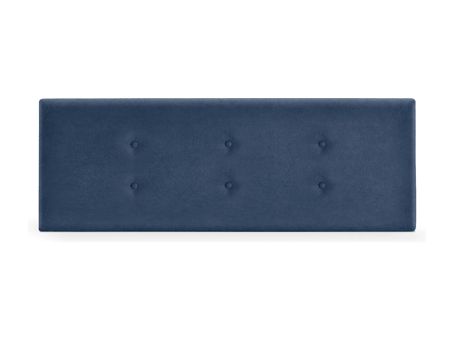 DHOME Testiera in de Tessuto Aqualine con 2 file di Bottoni 145x50cm Letti 135/140 - Blu