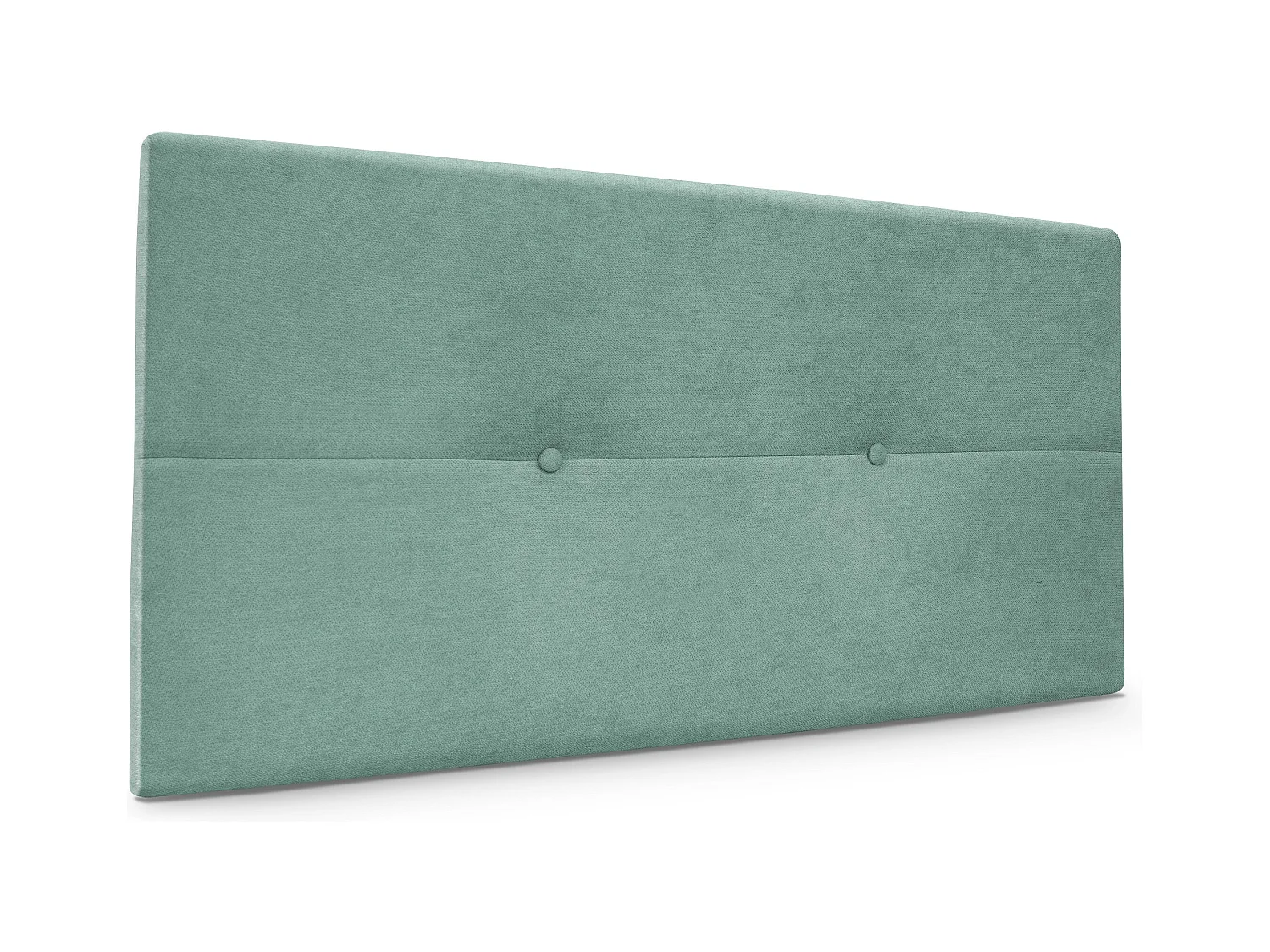 DHOME Tête de lit en tissu Aqualine avec Boutons 110x50cm Lits 105 - Vert d'eau