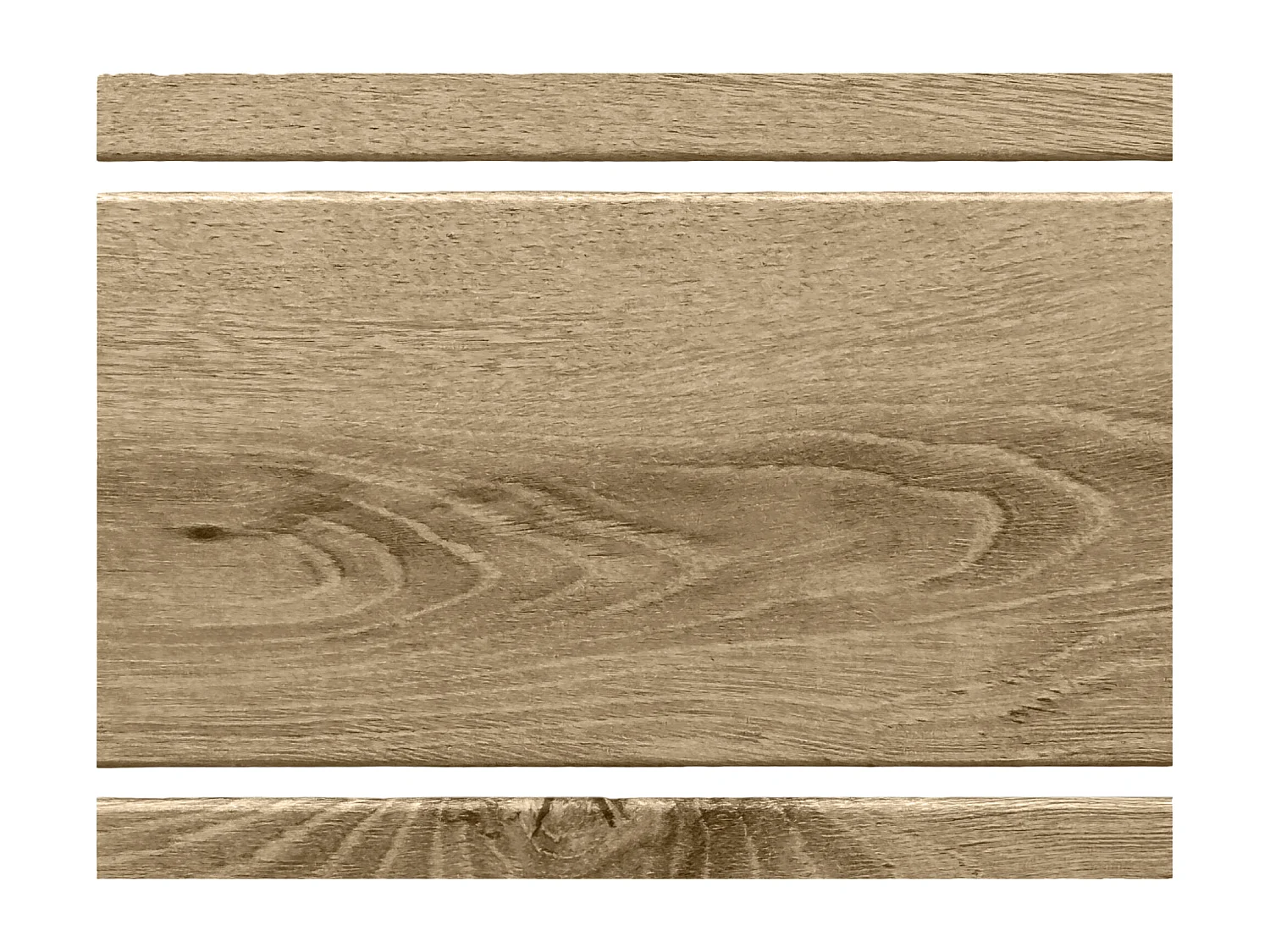 DHOME Gerecycled DM houten hoofdeinde horizontale palletstijl 150x46cm bedden 150 - Cambrium Hout