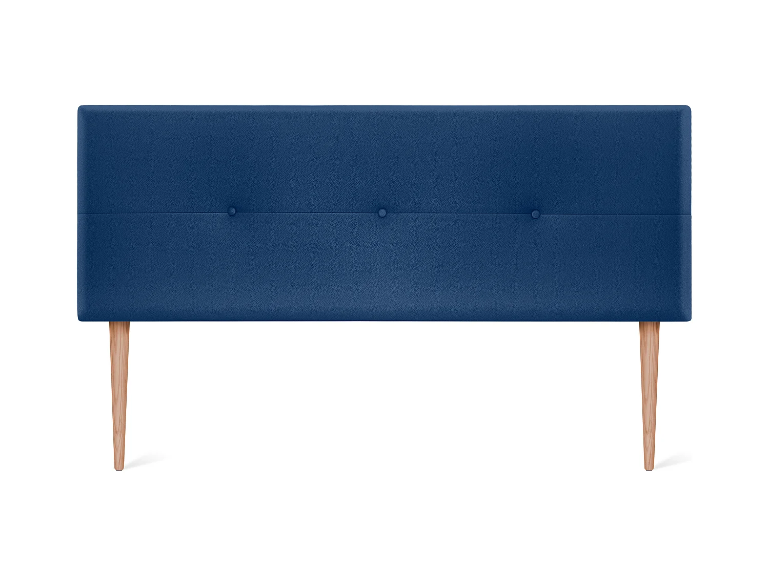 DHOME Testiera in de Similpelle con bottoni 135x105cm Con le gambe Letti 120/135 - Blu