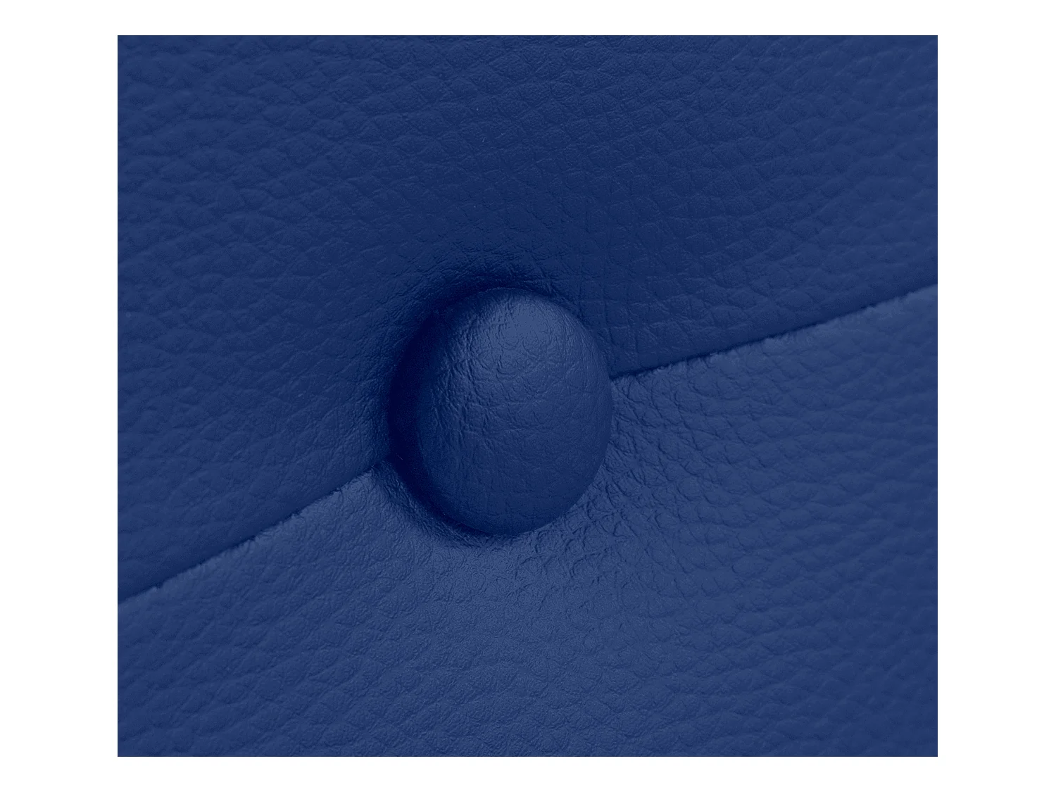 DHOME Testiera in de Similpelle con bottoni 135x105cm Con le gambe Letti 120/135 - Blu