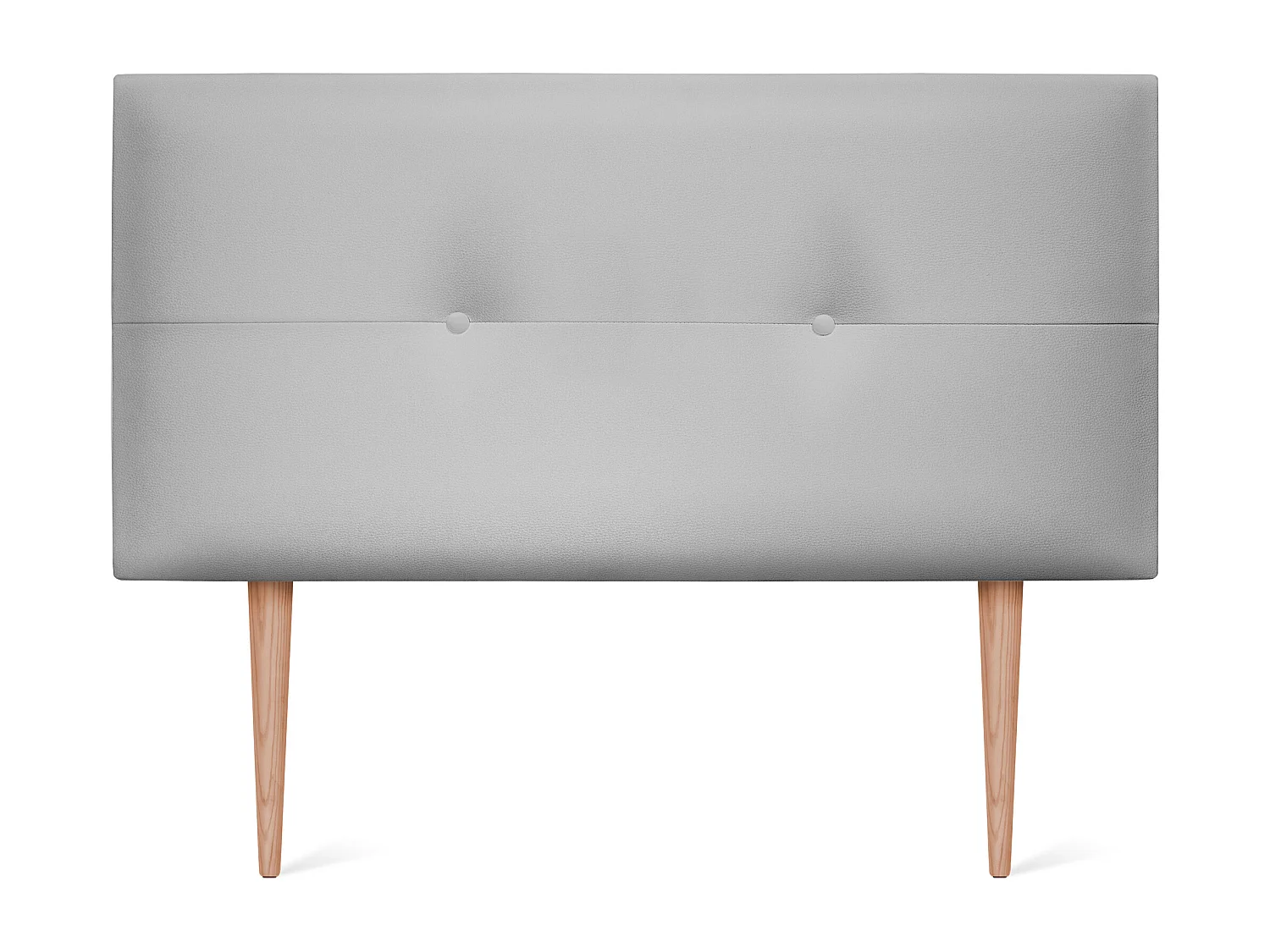 DHOME Kunstleer Hoofdeinde met Knopen 90x105cm met Bedpoten 80/90 - Lichtgrijs