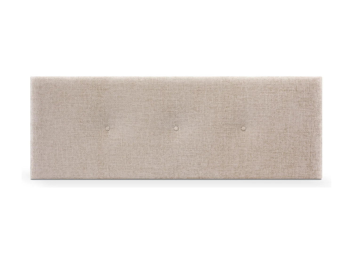 DHOME Kopfteil aus Naturwolle mit Knöpfen 160x50cm Betten 150/160 - Beige