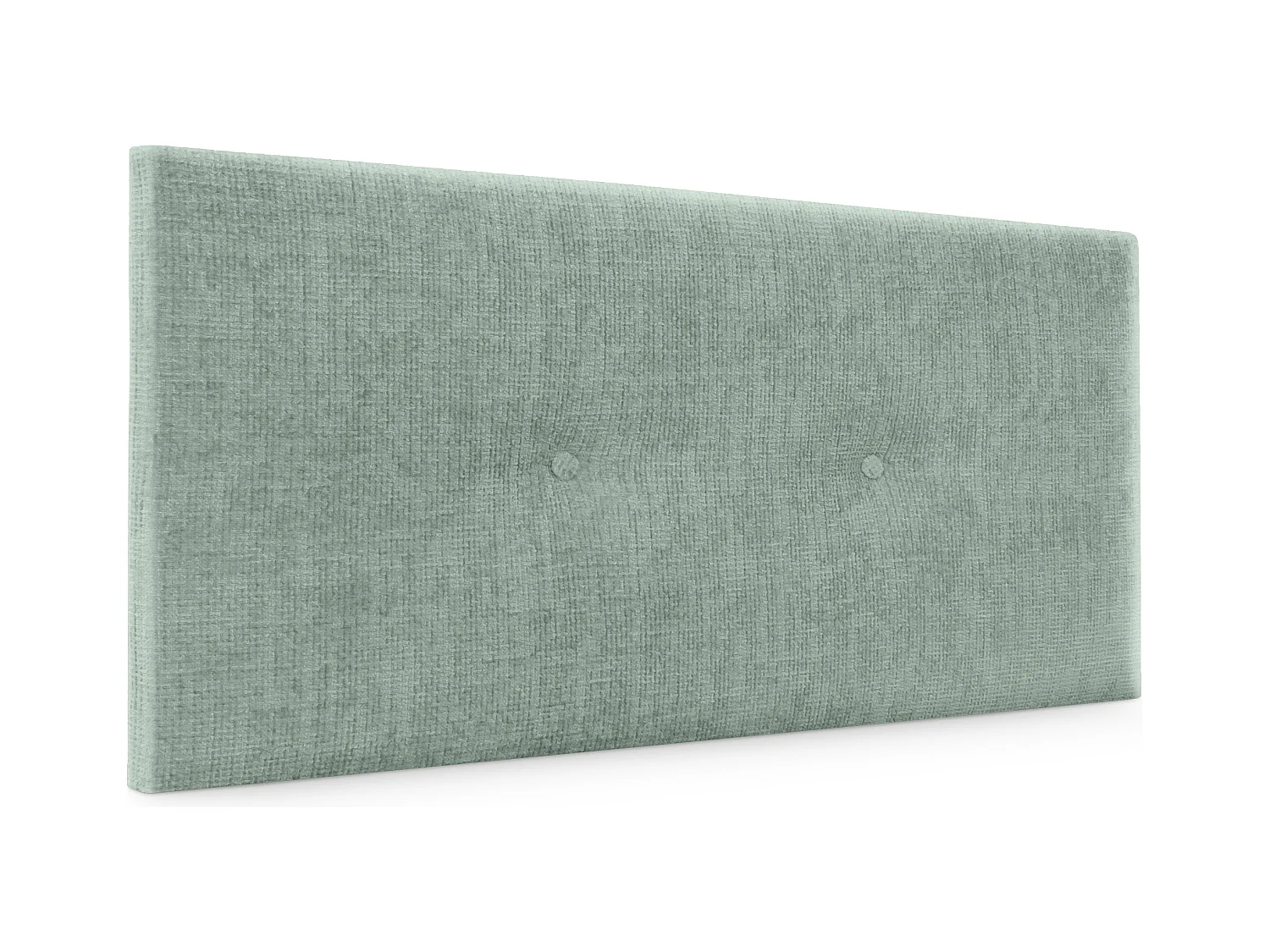 DHOME Tête de lit en laine naturelle avec Boutons 95x50cm Lits 90 - Vert