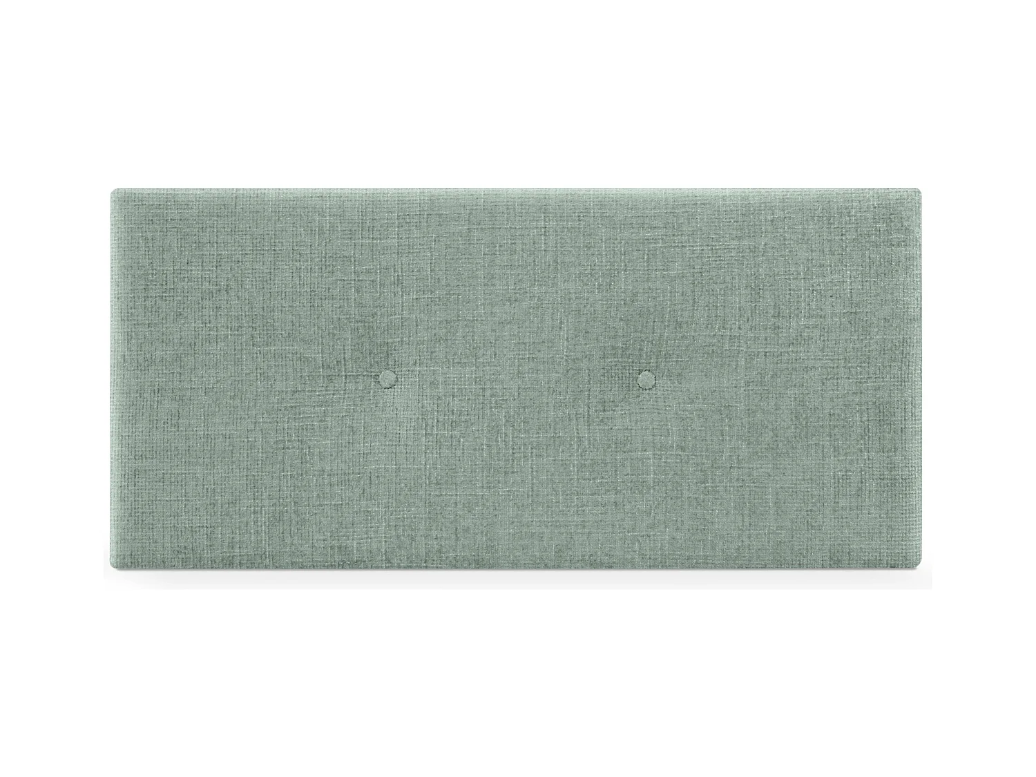 DHOME Tête de lit en laine naturelle avec Boutons 95x50cm Lits 90 - Vert