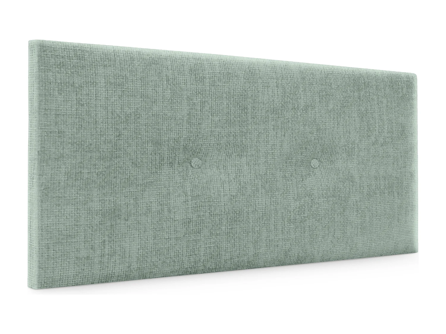 DHOME Tête de lit en laine naturelle avec Boutons 95x50cm Lits 90 - Vert