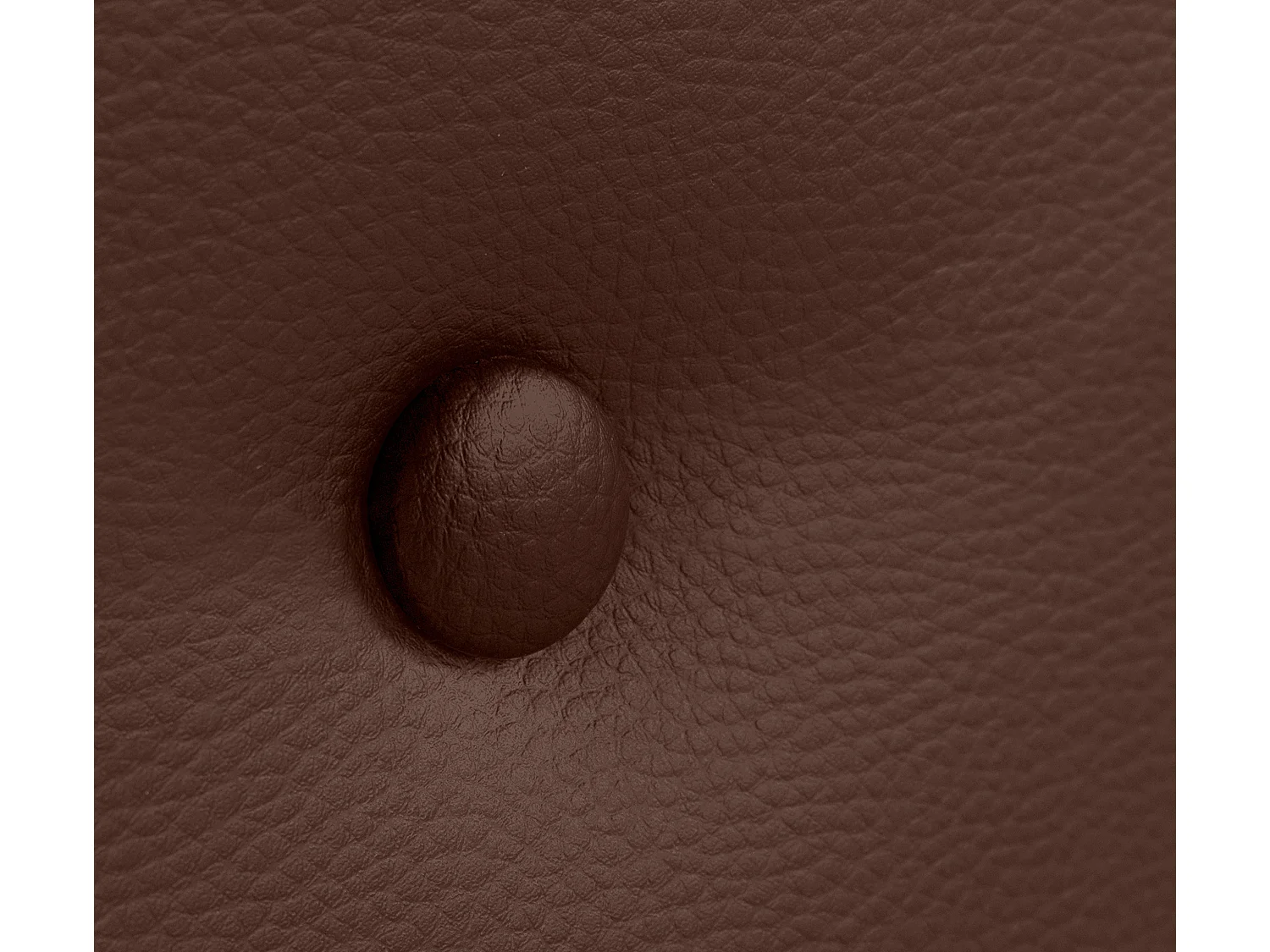 DHOME Cabeceira de  Couro sintético con 2 Fileiras de botões 160x105cm com Pernas Camas 150/160 - Chocolate