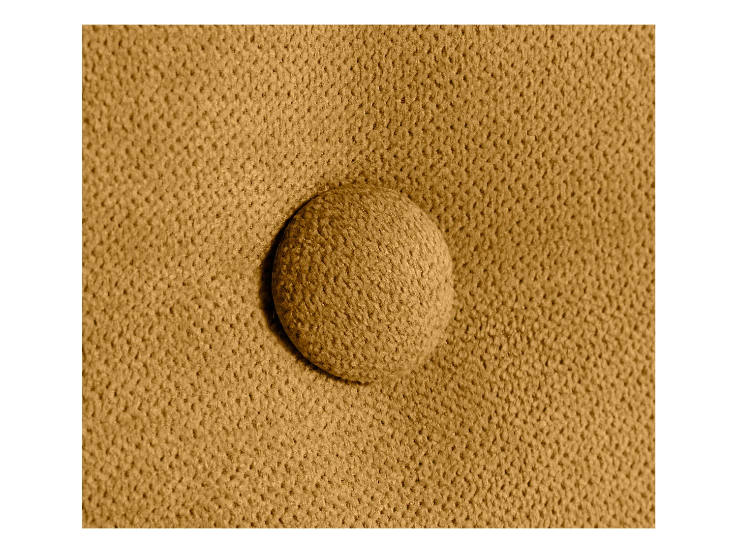 DHOME Tête de lit en tissu Aqualine avec 2 rangées de boutons 160x105cm avec pieds Lits 150/160 - Moutarde