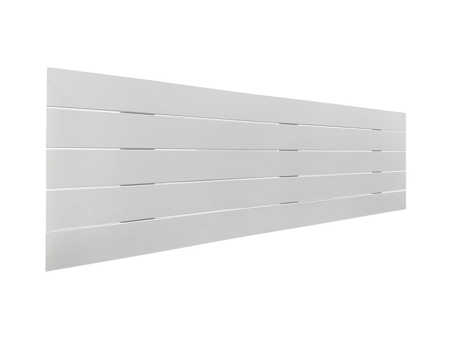 DHOME Tête de lit en bois recyclé MDF Palet Style Horizontal 145x46cm Lits 135/140 - Uni Blanc