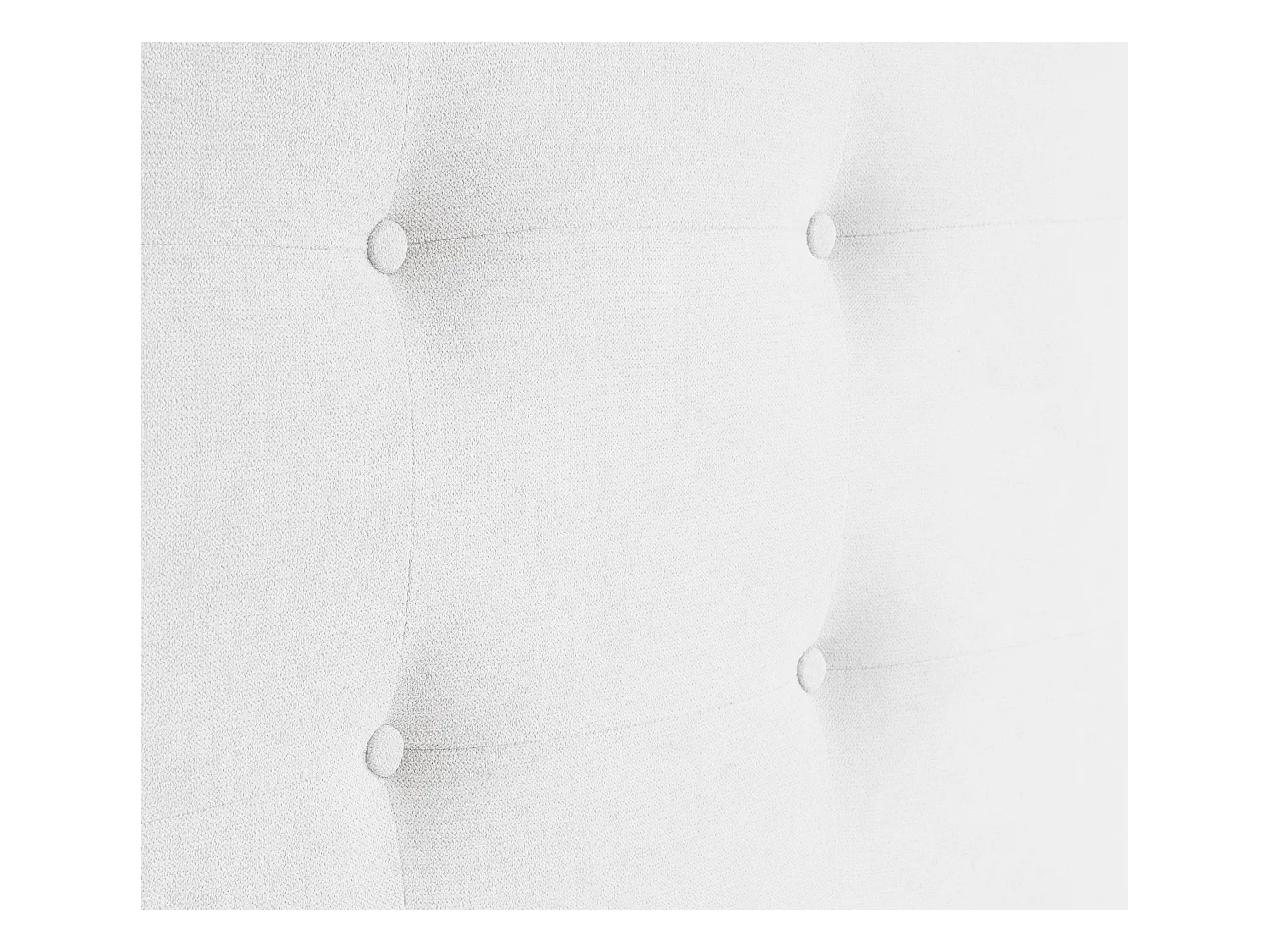 DHOME Tête de Lit en Tissu Aqualine Capitonné 95x60cm Lit 90 - Blanc