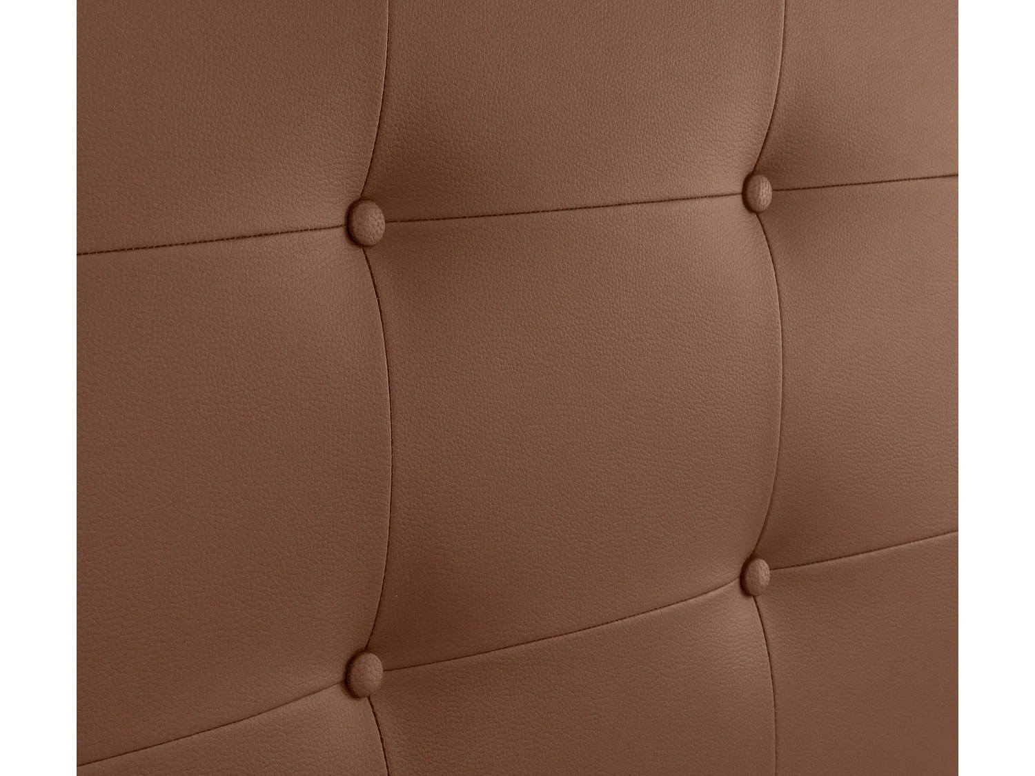 DHOME Tête de lit en Similicuir Capitonné 90x115cm avec Pieds Lits 80/90 - Argile