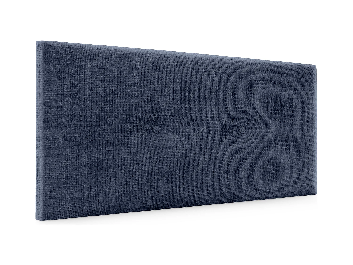 DHOME Tête de lit en laine naturelle avec Boutons 110x50cm Lits 105 - Bleu