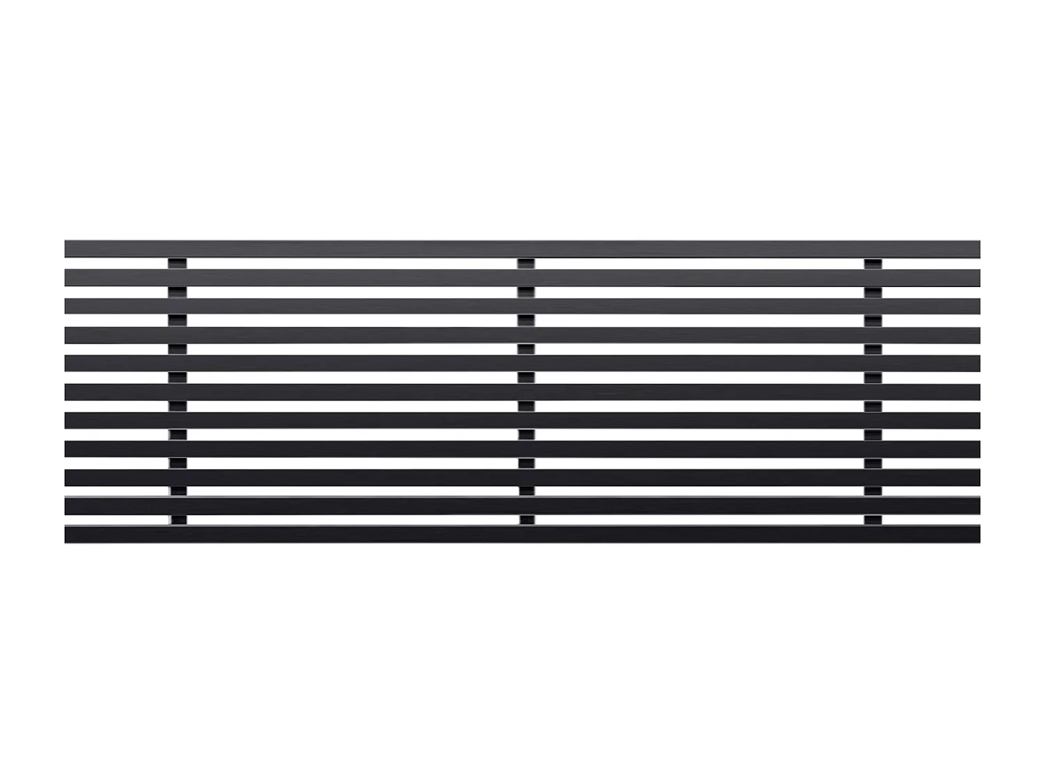 DHOME Cabecero de Madera reciclada DM Estilo Japones 160x46cm Camas 150/160 - Negro Sólido