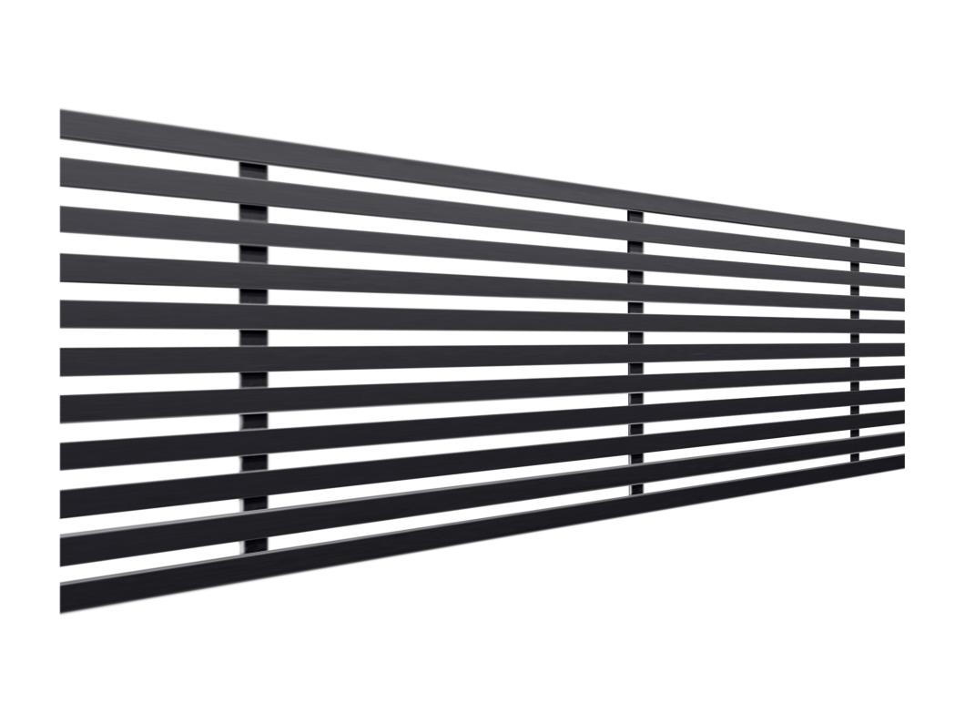 DHOME Testata in Legno riciclato MDF in Stile Giapponese 160x46cm Letti 150/160 - Nero Solido