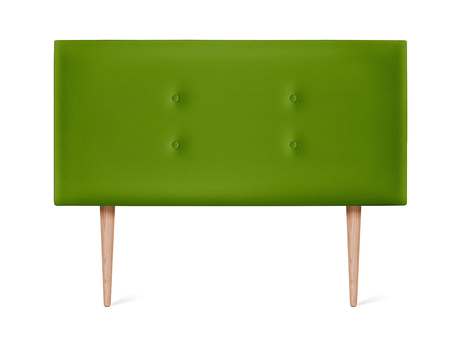 DHOME Tête de lit similicuir avec 2 rangées de boutons 90x105cm avec pieds Lits 80/90 - Vert