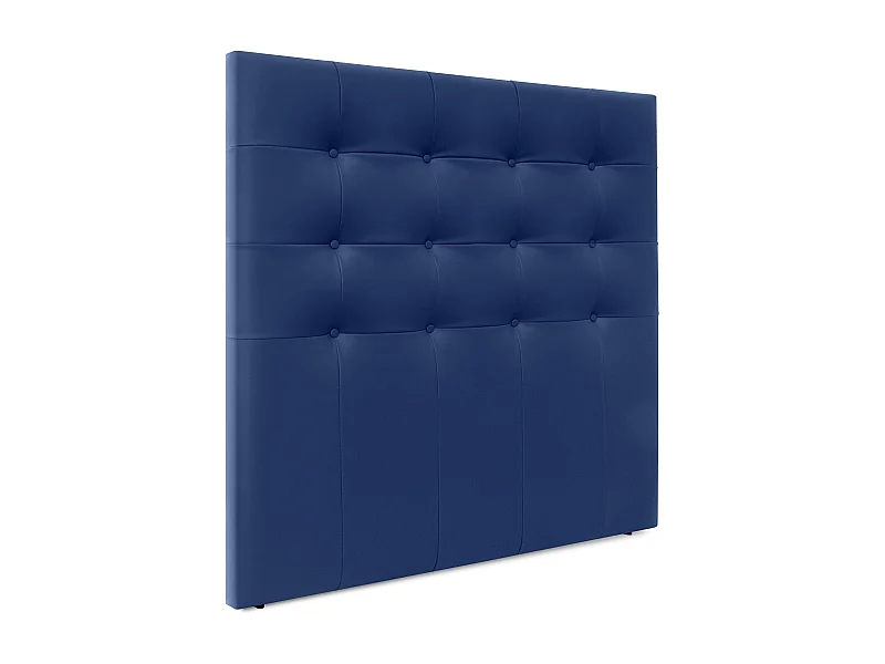 DHOME Cabecero de Polipiel Capitoné Hasta el Suelo 160x120cm Camas 150/160 - Azul