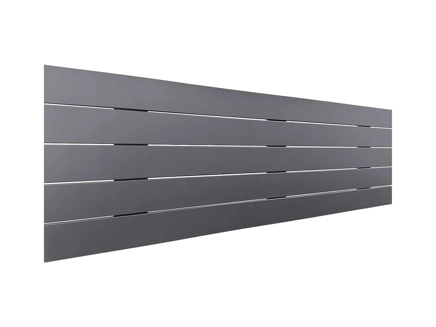 DHOME Testata in Legno riciclato MDF Stile Pallet Orizzontale 160x46cm Letti 150/160 - Grigio Solido