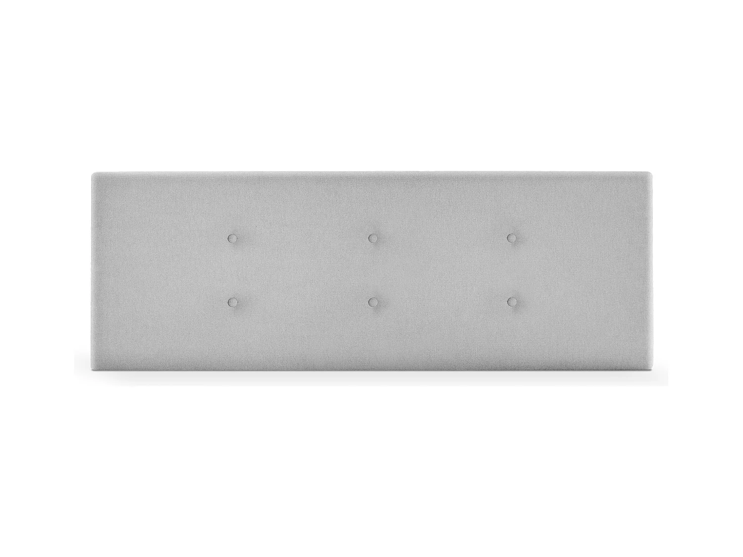DHOME Tête de lit en tissu Aqualine avec 2 rangées de boutons 160x50cm Lits 150/160 - Gris perle
