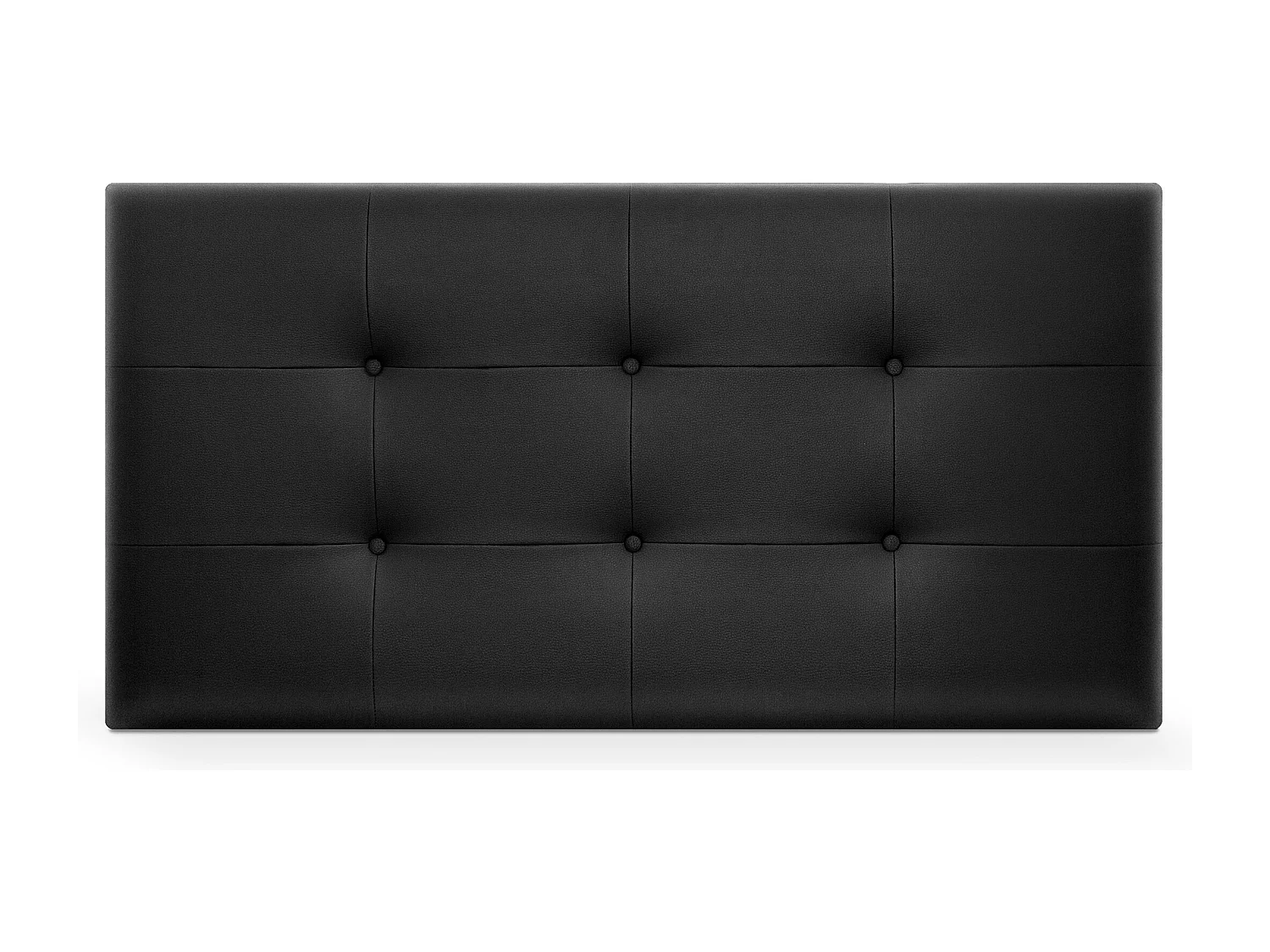 DHOME Tête de lit en Similicuir Capitonné 90x60cm Lits 80/90 - Noir