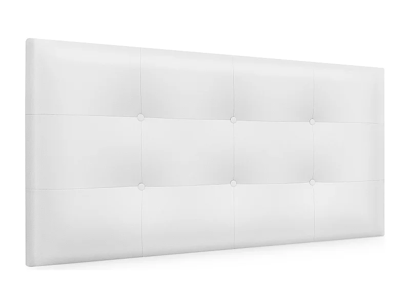 DHOME Tête de lit en Similicuir Capitonné 105x60cm Lits 105 - Blanc