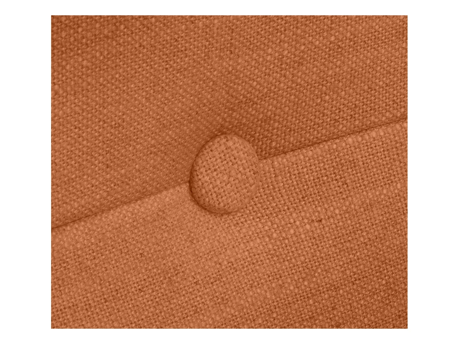 DHOME Tête de lit en lin naturel avec Boutons 150x105cm avec pieds Lits 150 - Orange