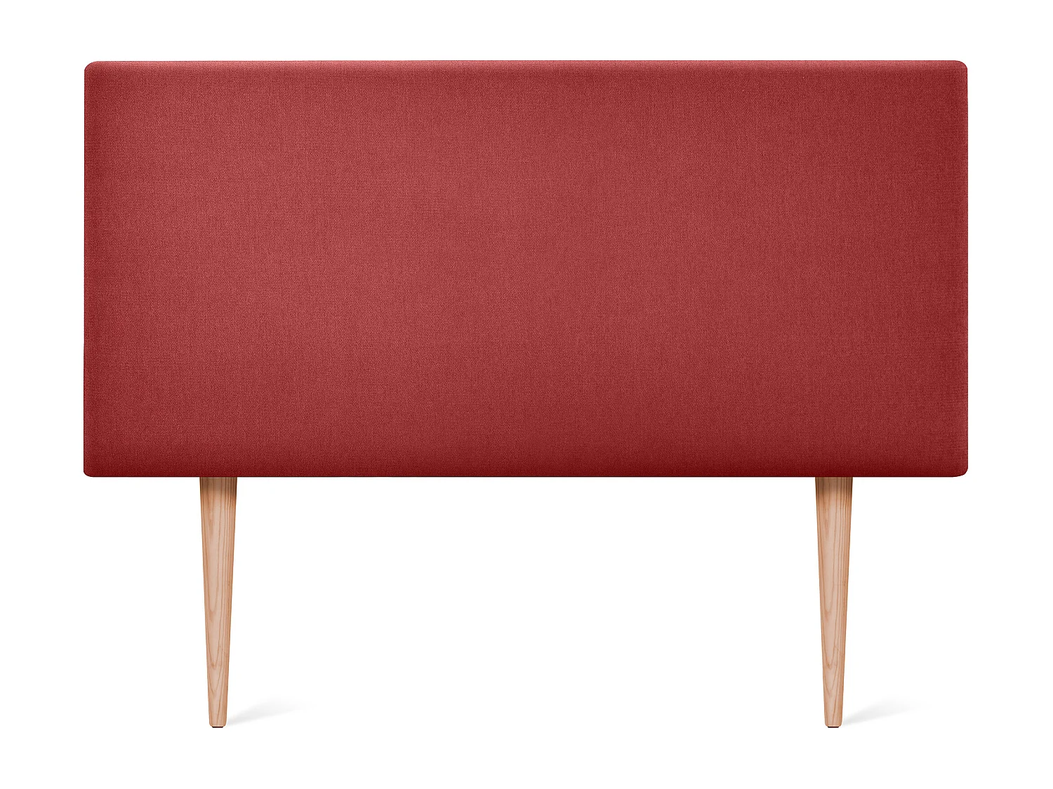 DHOME Cabeceira de  Tecido AquaLinho Liso 90x105cm com Pernas Camas 80/90 - Vermelho