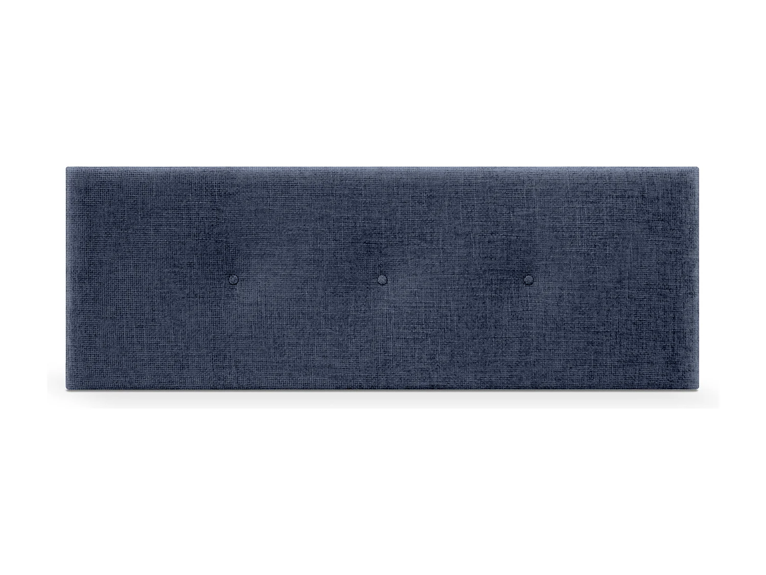 DHOME Hoofdeinde van natuurlijke wol met knopen 135x50cm bedden 120/135 - Blauw