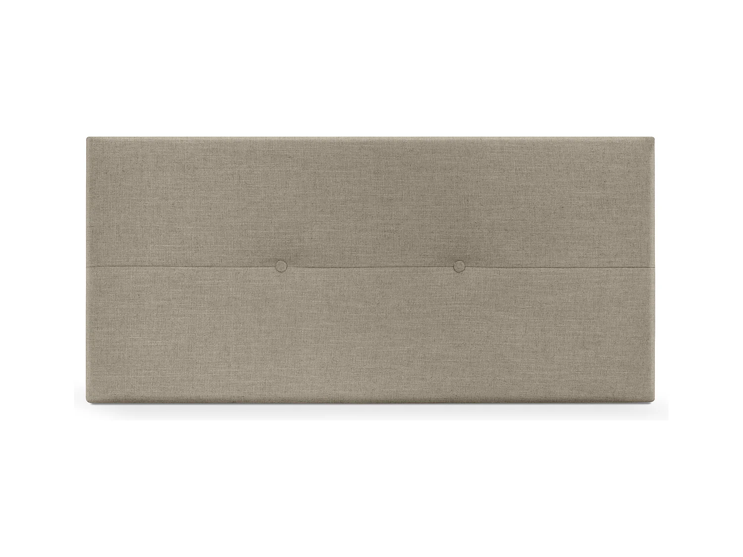 DHOME Tête de lit en lin naturel avec Boutons 110x50cm Lits 105 - Terre