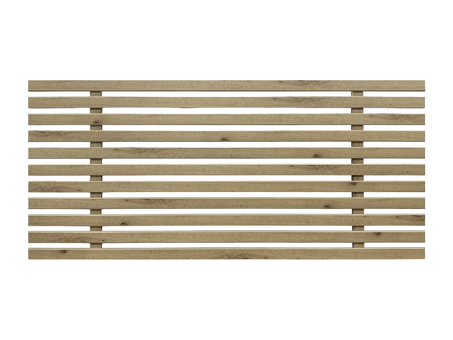 DHOME Recyceltes Holz-Kopfteil MDF Japanischer Stil 110x46cm Betten 105 - Kambrisches Holz