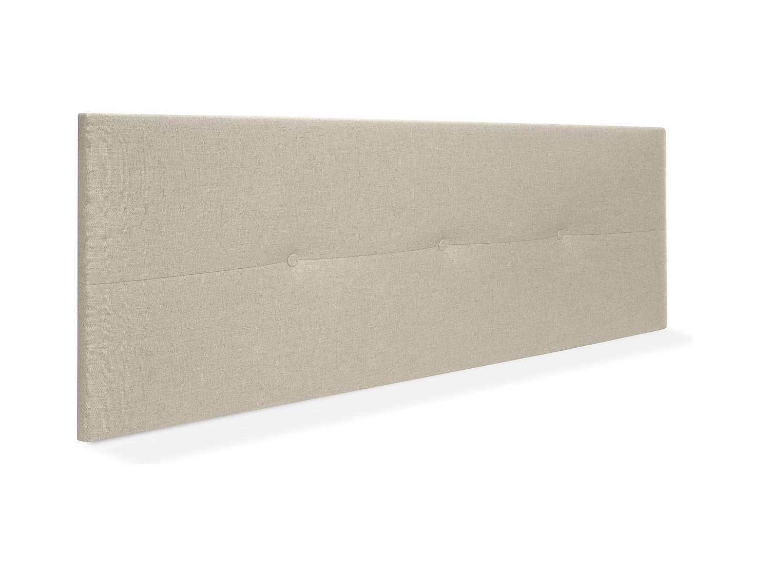 DHOME Tête de lit en lin naturel avec Boutons 135x50cm Lits 120/135 - Beig