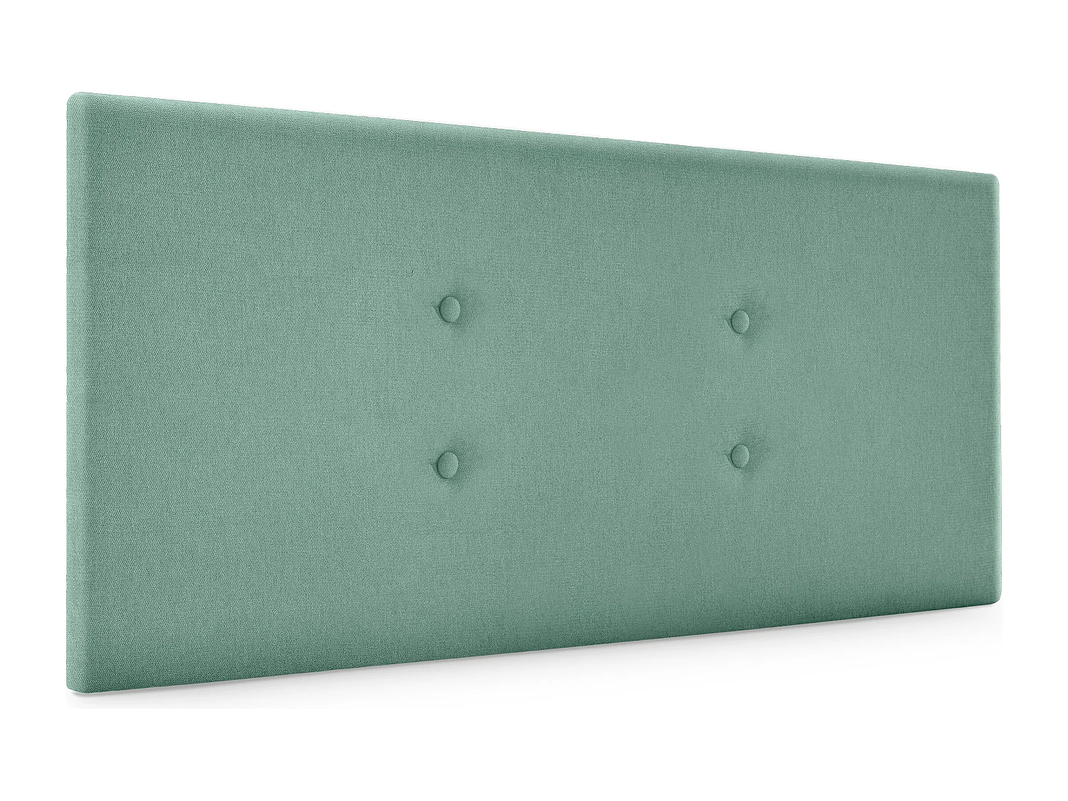 DHOME Tête de lit en tissu Aqualine avec 2 rangées de boutons 90x50cm Lits 80/90 - Vert d'eau