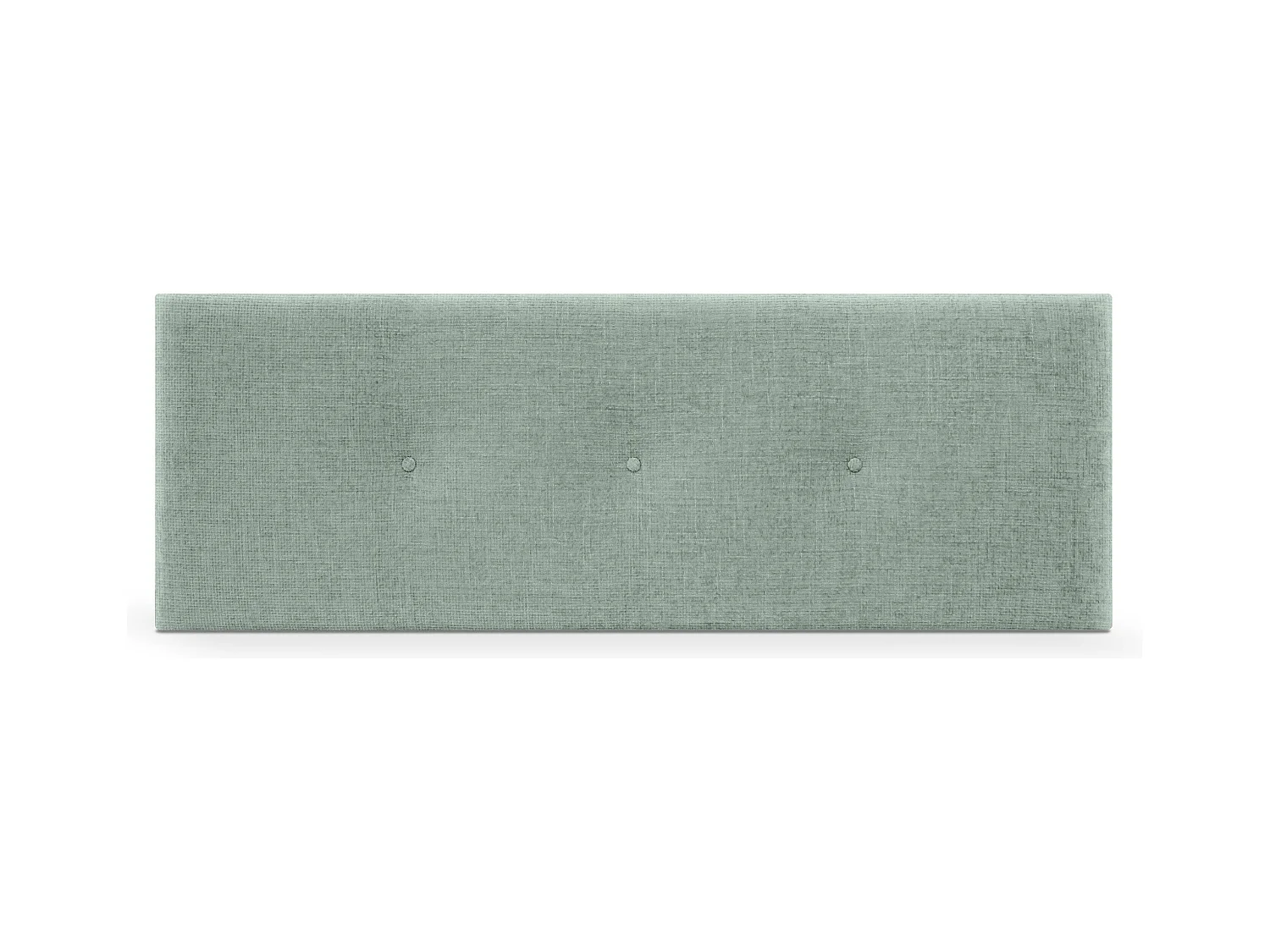 DHOME Tête de lit en laine naturelle avec Boutons 135x50cm Lits 120/135 - Vert