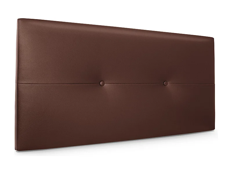 DHOME Tête de lit similicuir avec Boutons 95x50cm Lits 90 - Chocolat