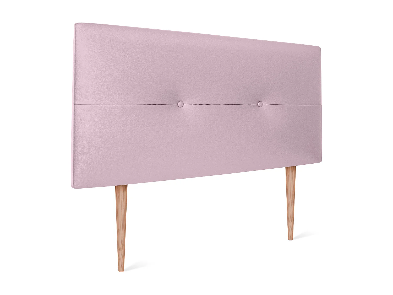 DHOME Testiera in de Similpelle con bottoni 105x105cm Con le gambe Letti 105 - Rosa