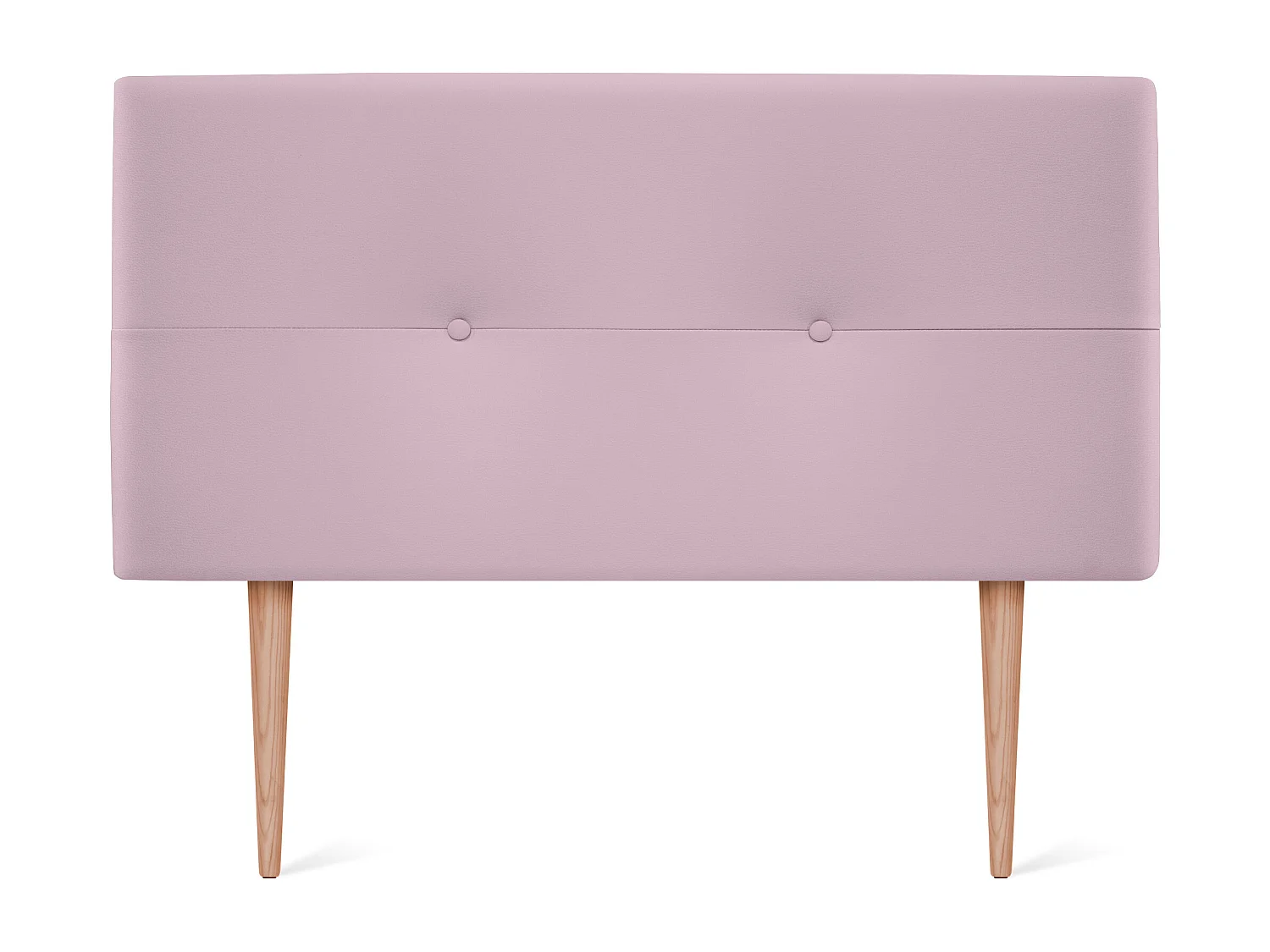 DHOME Testiera in de Similpelle con bottoni 105x105cm Con le gambe Letti 105 - Rosa