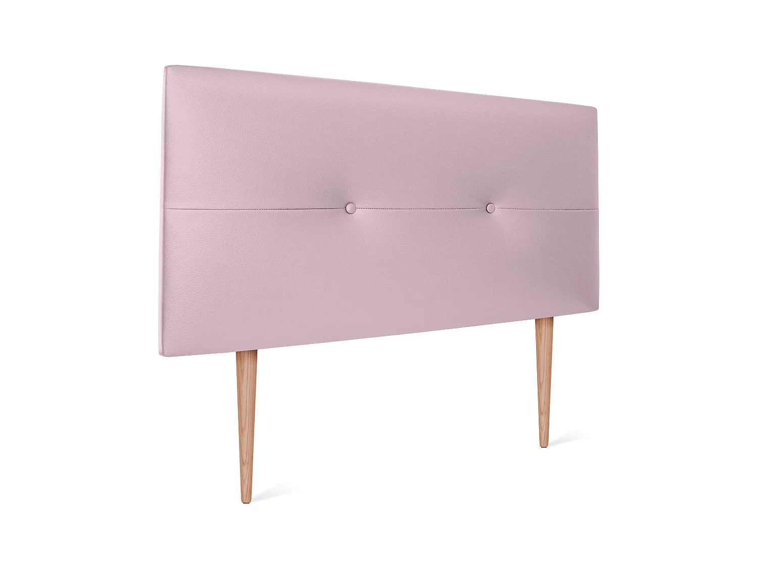 DHOME Tête de lit en Similicuir avec Boutons 105x105cm avec Pieds Lits 105 - Rose