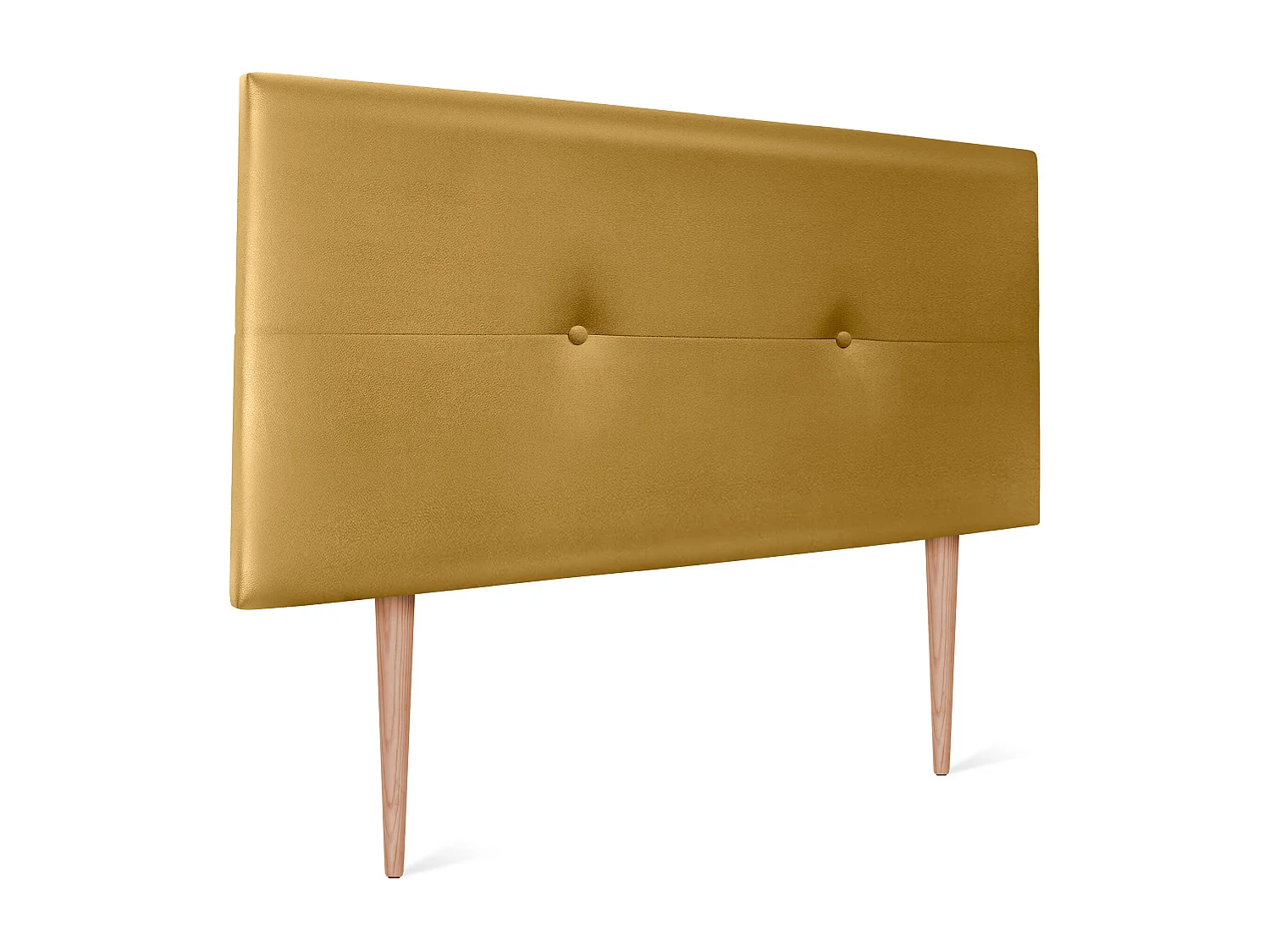 DHOME Kopfteil aus Kunstleder mit Knöpfen 105x105cm Mit Beinen Betten 105 - Dorado