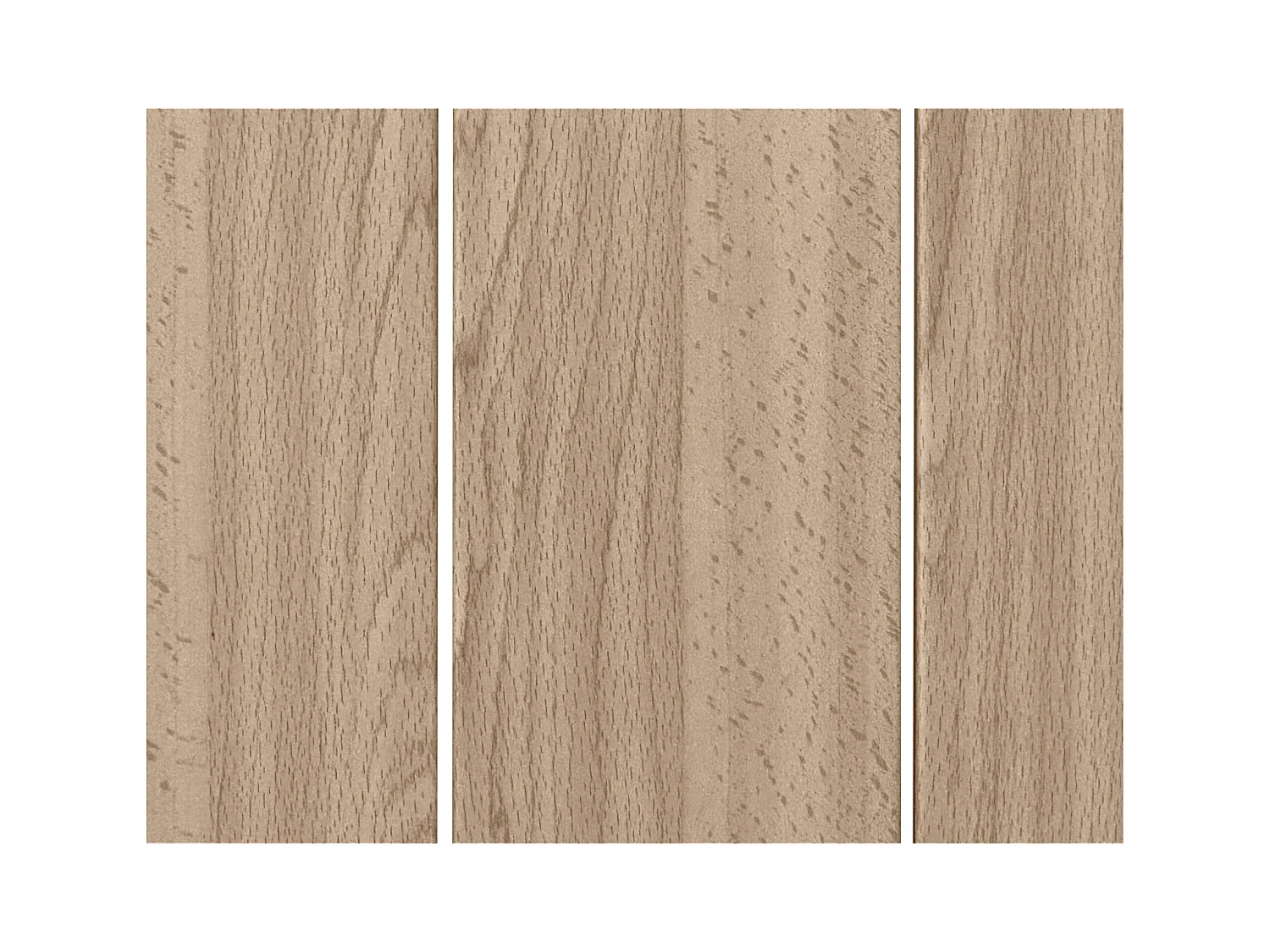 DHOME Tête de lit en bois recyclé MDF Vertical Pallet Style 150x46 Lits 150 - Bois Naturel