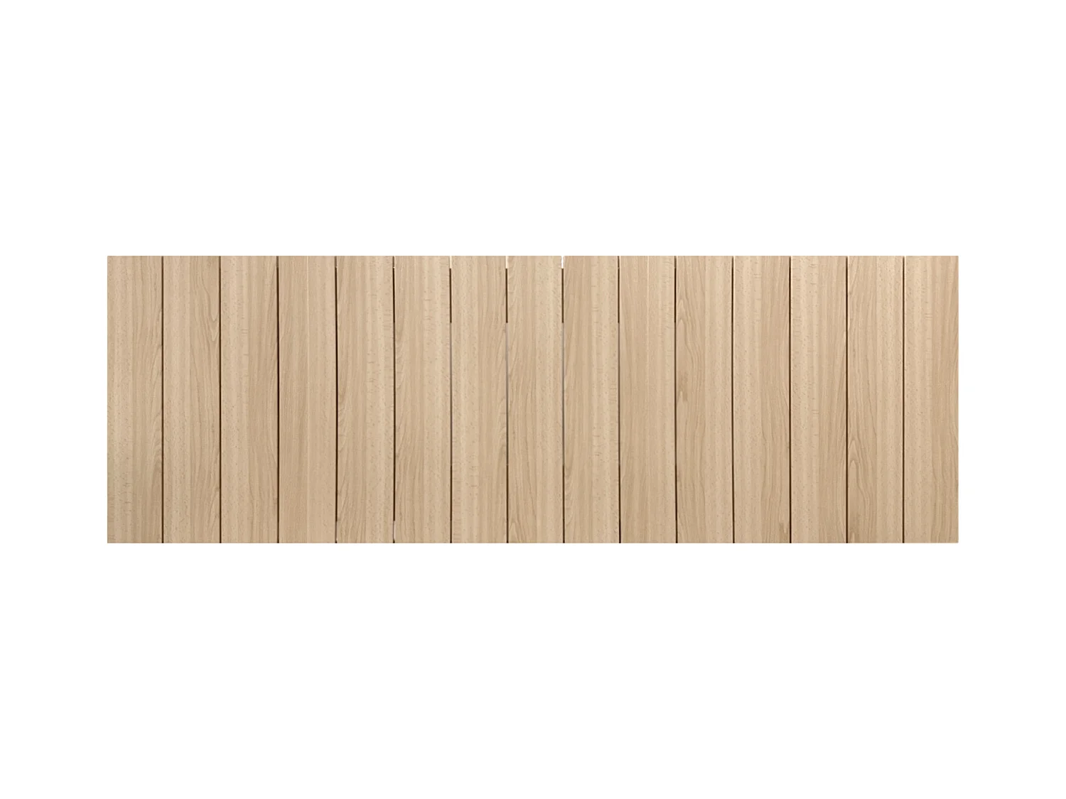 DHOME Tête de lit en bois recyclé MDF Vertical Pallet Style 150x46 Lits 150 - Bois Naturel