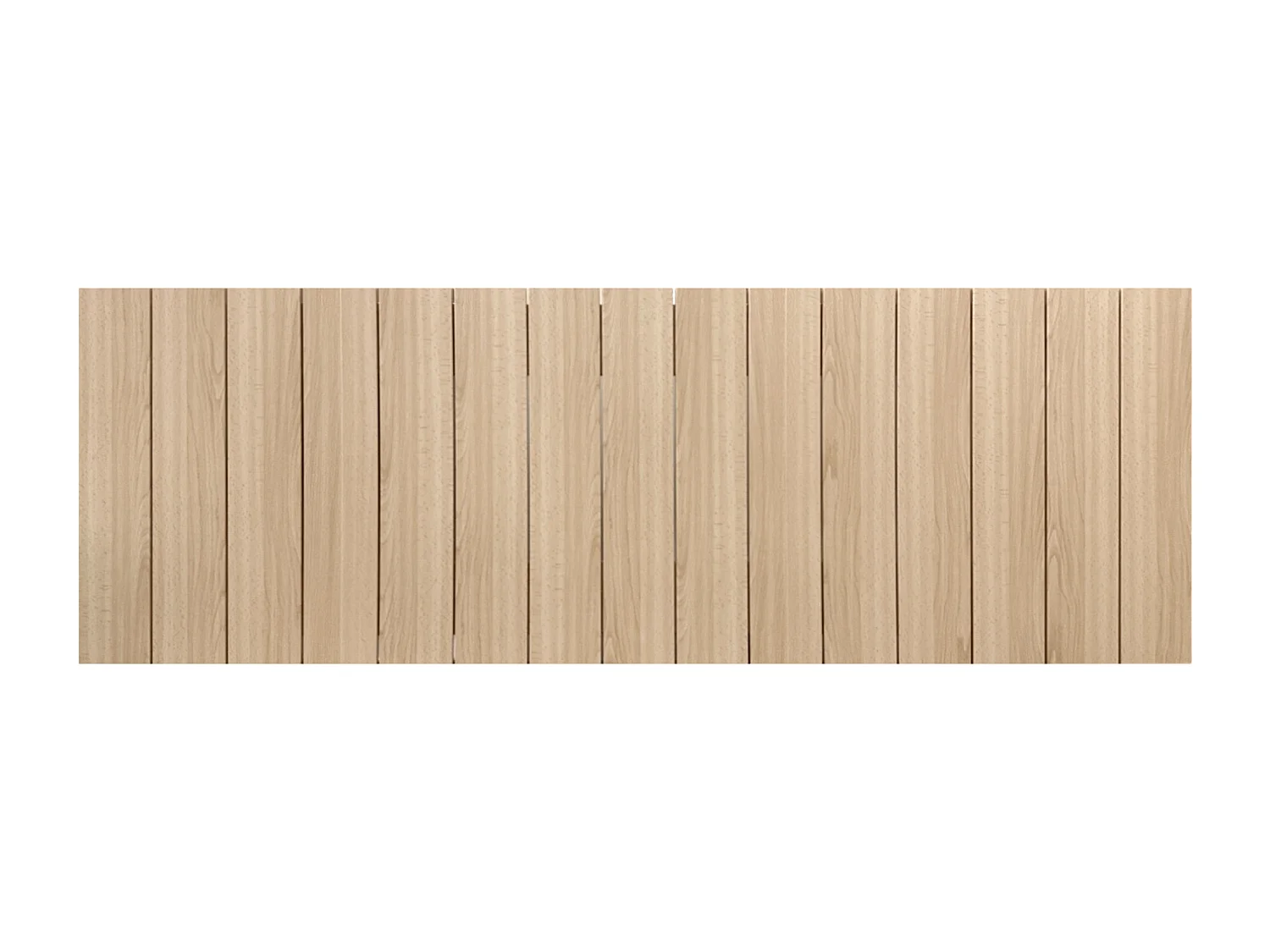 DHOME Tête de lit en bois recyclé MDF Vertical Pallet Style 150x46 Lits 150 - Bois Naturel