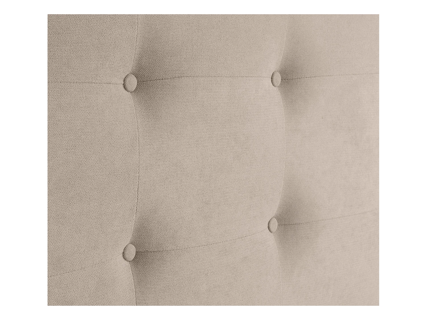 DHOME Hoofdeinde van Aqualine-stof capitonné tot op de vloer 90x120cm Bedden 80/90 - Mosterdgeel