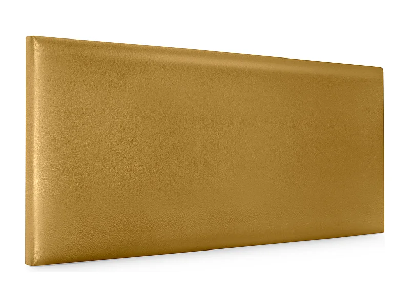 DHOME Cabecero de Polipiel Liso 90x50cm Camas 80/90 - Dorado