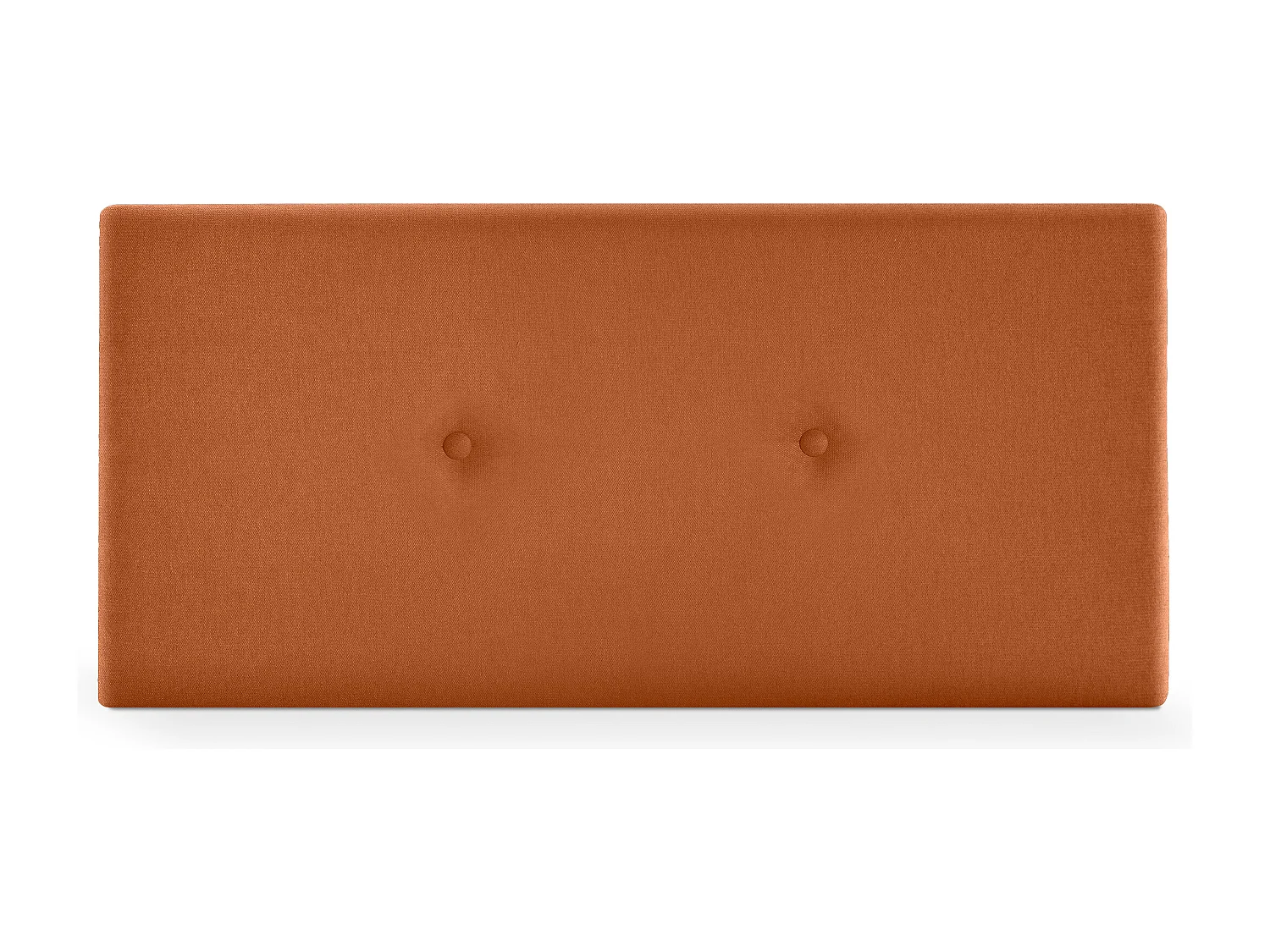 DHOME Cabeceira de  Tecido AquaLinho Liso com Botões 95x50cm Camas 90 - Laranja